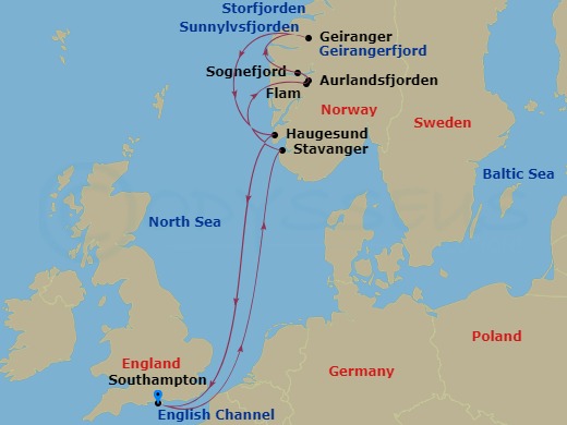 7-night Norwegian Fjords Cruise