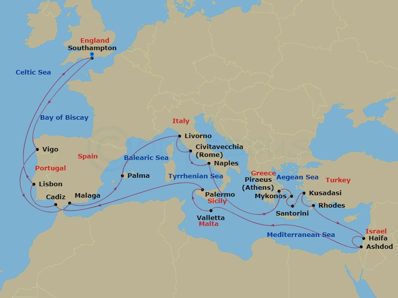 31-night Mediterranean Marvel Cruise