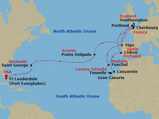 28-night Western Europe & Canary Island Grand Adventure Cruise