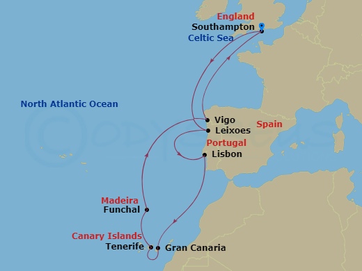 11-night Canaries & Portugal Cruise