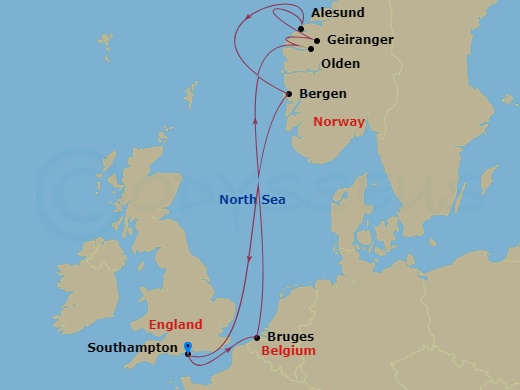 8-night Norwegian Fjords Cruise