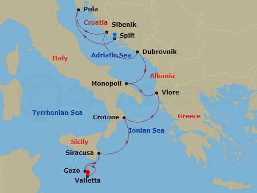 9-night Mediterranean Cruise