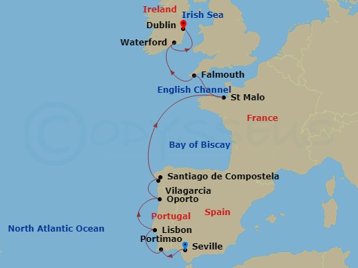 10-night Iberia to Hibernia Voyage