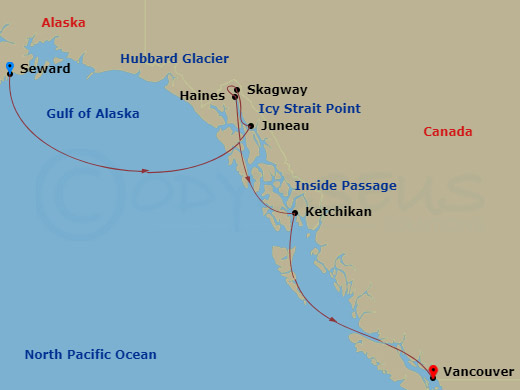 7 Nt Southbound Alaska & Hubbard Cruise
