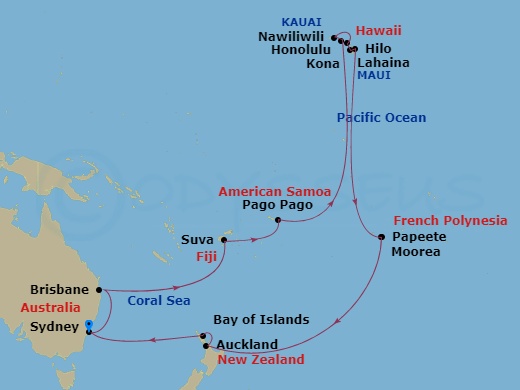 Hawaii, Tahiti & South Pacific