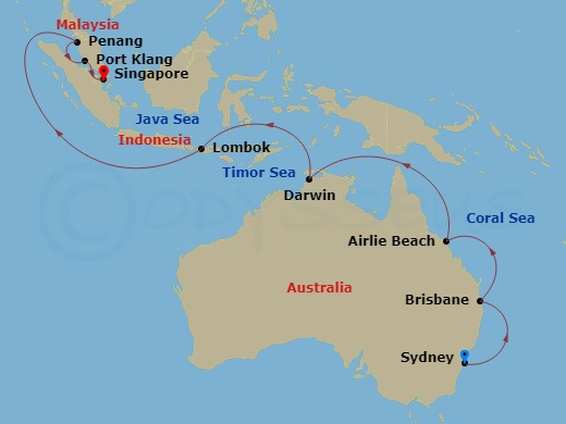 18-night Asia & Australia Cruise