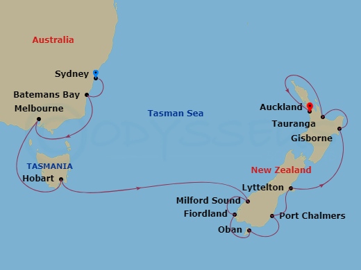15-night Australia & New Zealand Cruise