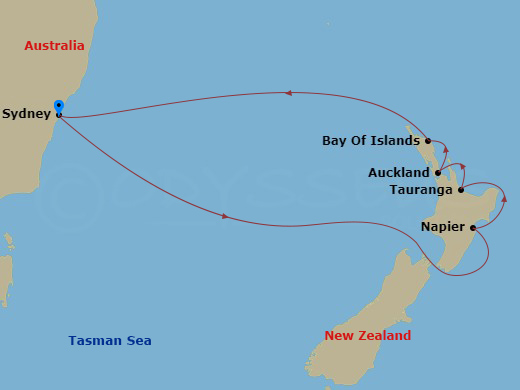 10-night Carnival Journeys Cruise - New Zealand