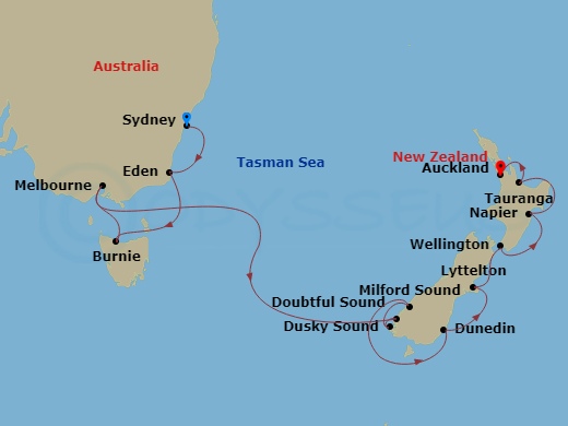 12-night Australia & New Zealand Cruise
