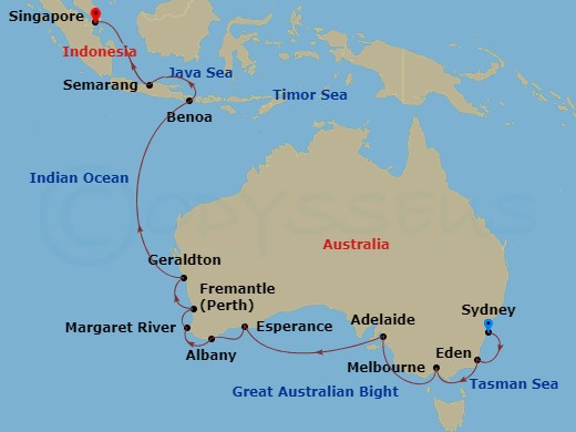 22-Night Western Australia & Bali Voyage