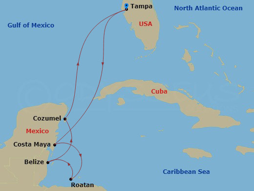 7-night Honduras, Belize & Mexico Cruise