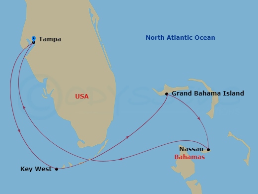 7-night Key West & Bahamas Cruise