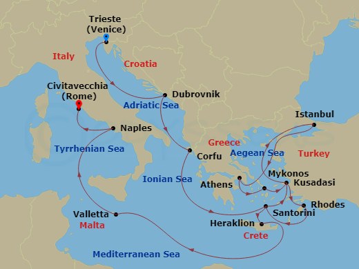 20-night Adriatic & Aegean Explorer Cruise