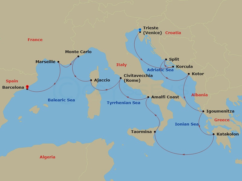 12-night Mediterranean Tapestry Voyage