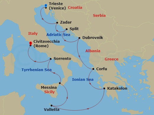 10-night Adriatic & Ionian Portrait Voyage