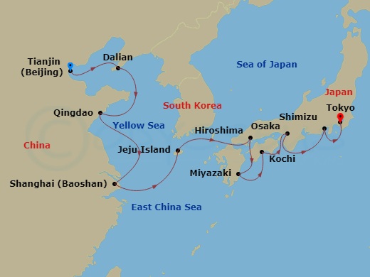 14-night Jewels of Japan & China Cruise