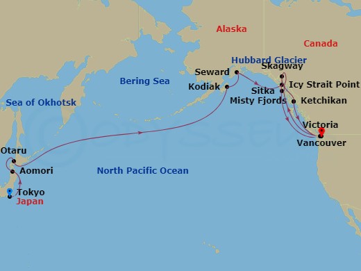 29-night Japan And Alaska Cruise