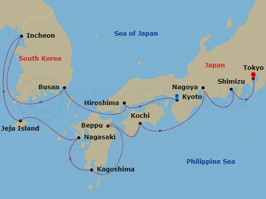 14-night Jewels of Japan & Korea Voyage