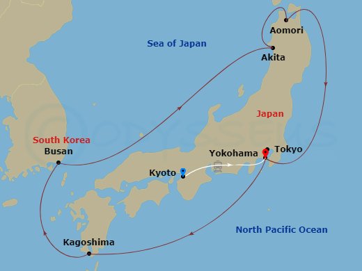 13-night Highlights Of Japan Cruisetour #3C