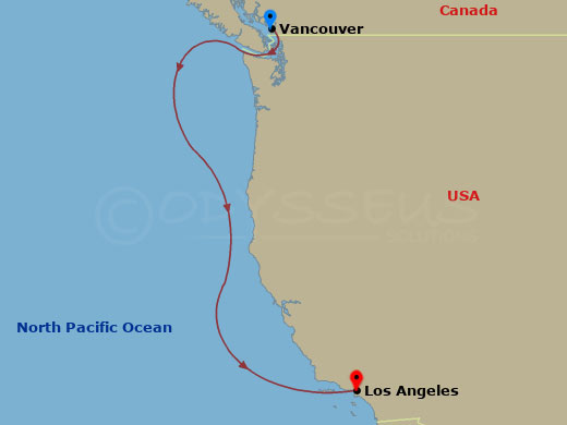 4-night Pacific Coastal Cruise