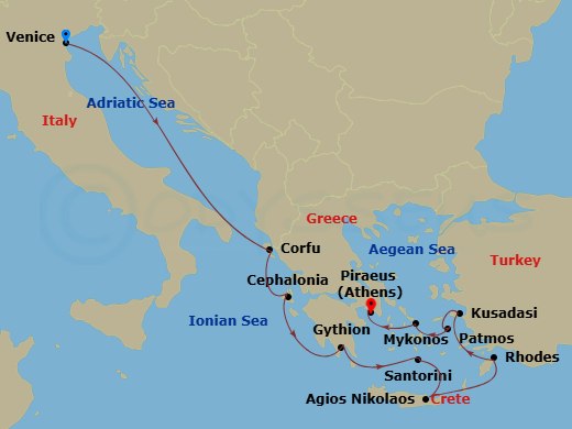 11-night Greece Voyage: Crete, Mykonos & Santorini