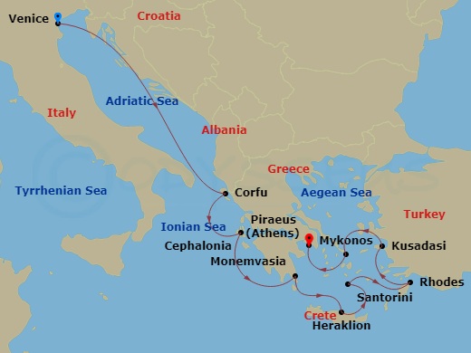 10-Night Venice, Turkey & Greek Islands