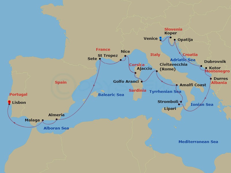 20-night Dalmatian Coast & Jewels Of The Riviera Cruise