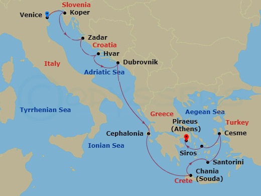 11-night Adriatic & Aegean Voyage