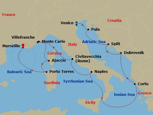 16-night Mediterrean Cruise