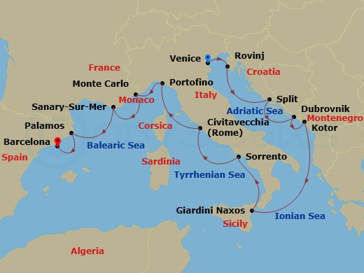 15-night Star Collector: Italian Trio Cruise