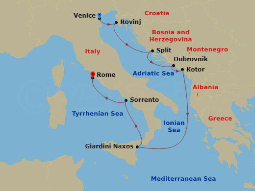 8-night Classic Italy and Dalmatian Coast Cruise