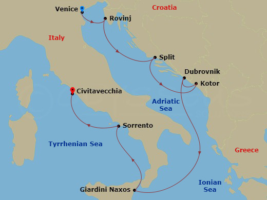8-night Classic Italy & Dalmatian Coast Cruise