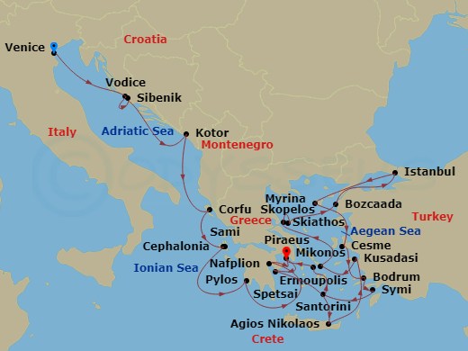 21-Day Aegean Isles & Greece