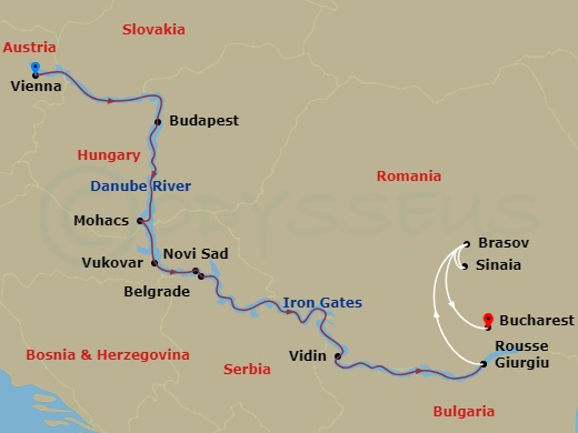 7-night Gems Of Southeast Europe With 2-nights Vienna Pre-Cruise And 2-nights Brasov, 2-nights Bucharest Post-Cruise Cruise/Land Package