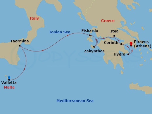 7-Night Enchanting Greece, Sicily & Malta Cruise