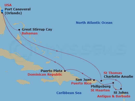 9-night Eastern Caribbean: Dominican Republic & Antigua Cruise