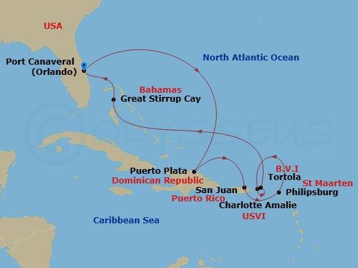 9-night Carbbean Cruise: St. Thomas & Dominican Republic