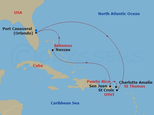 8-night Eastern Caribbean & Bahamas Cruise