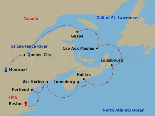 11-night Southeast Canadian Explorations Cruise