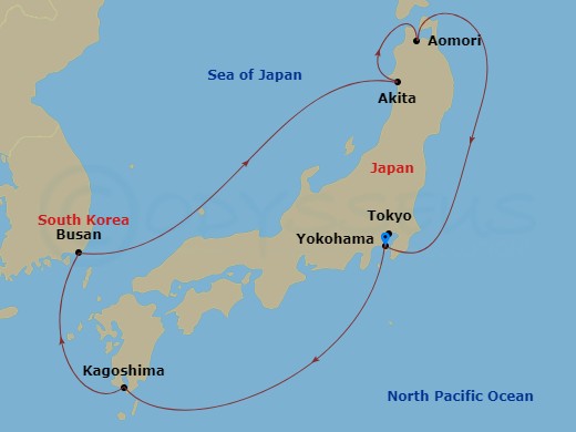 8-night Circle Japan Cruise