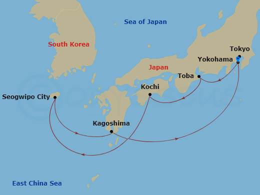 7-night Kyushu & Korea Cruise