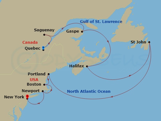 12-night Canada and New England Cruise