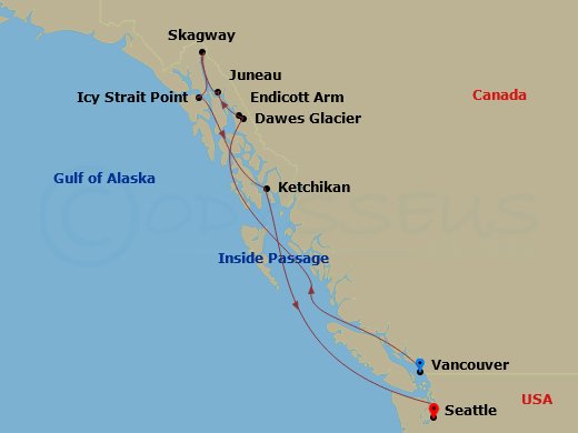 7-night Alaska Inside Passage Cruise 