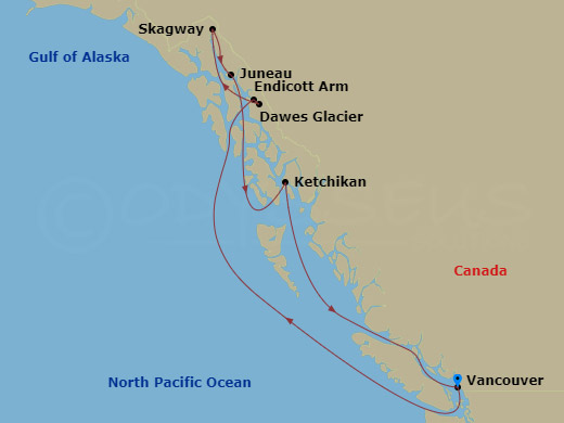7-night Alaska Dawes Glacier Cruise