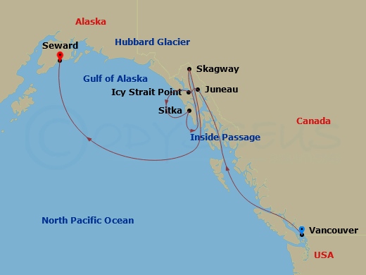 7-night Northbound Alaska & Hubbard Glacier Cruise