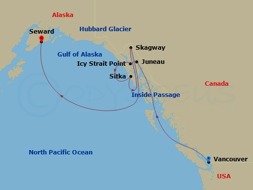 map of itinerary