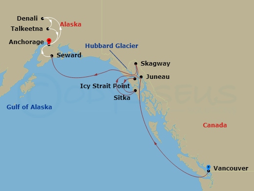 9-night Destination Denali Post-Cruise Cruistour #11A