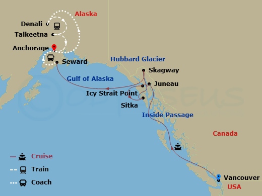 9-night Destination Denali Post-Cruise Cruistour #11A