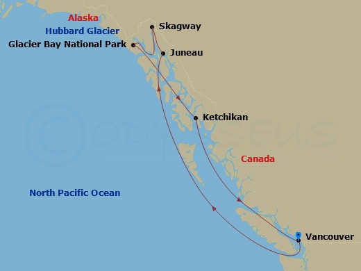 7-night Inside Passage (With Glacier Bay National Park) Cruise
