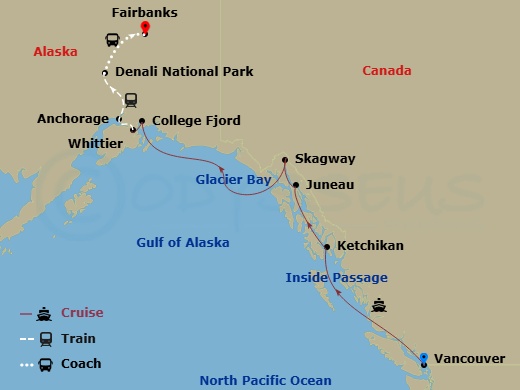 12-night Signature Denali Cruisetour D1C